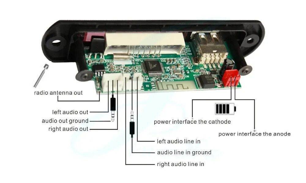 Telefunken как подключить блютуз Dc 5v Mp3 Sd Usb Ses Çalar Radyo Dekoder Kurulu,747d Ses Mp3 Wav Usb Çalar Dekod