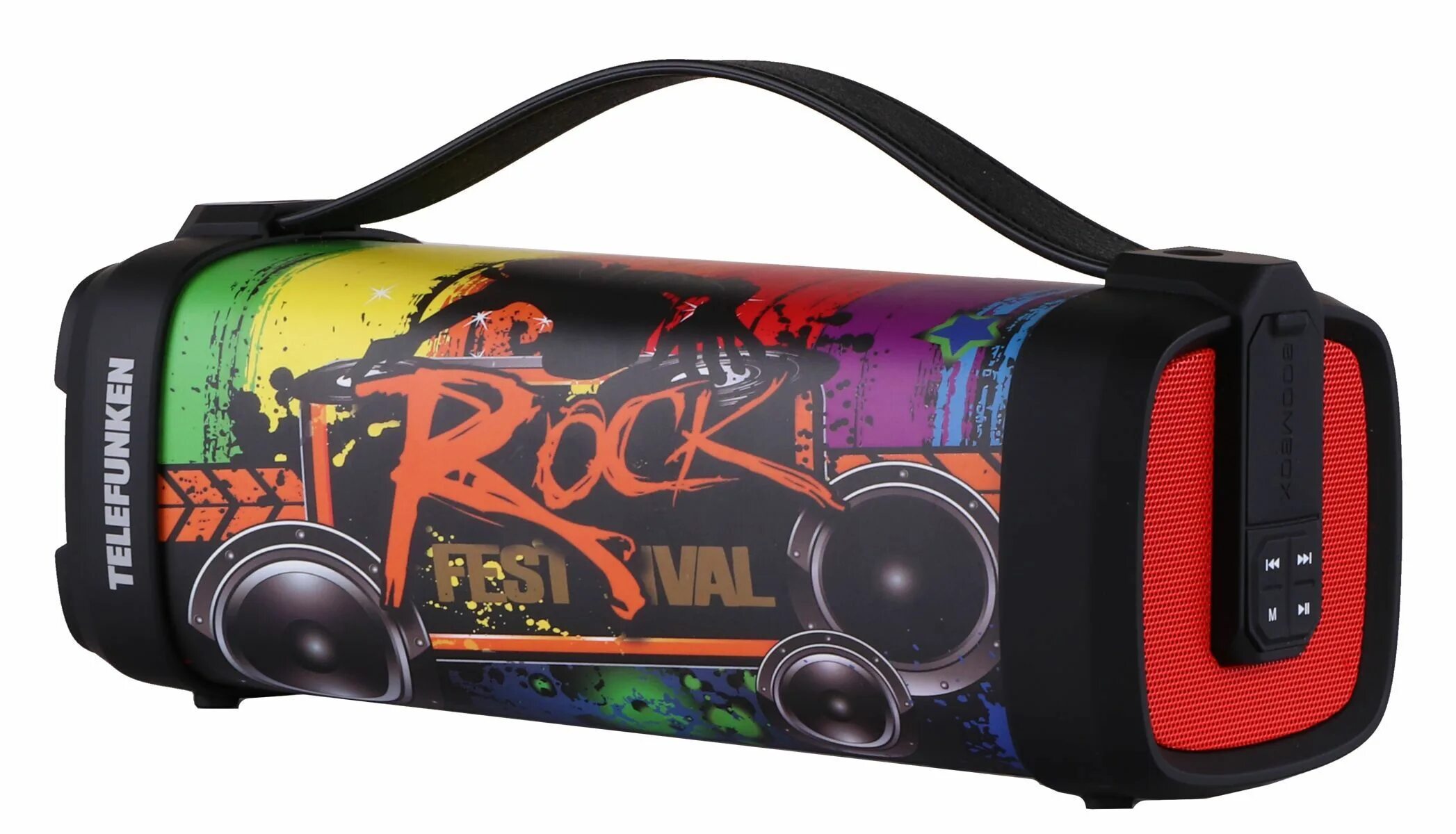 Telefunken колонка как подключить Беспроводная колонка Telefunken TF-PS1241B ROCK черный 12W 1.0 BT/USB 1500mAh - 