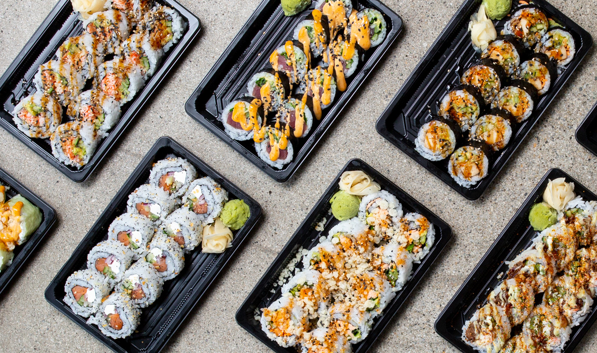 Tenno sushi 5 й квартал 30 фото Sushi Catering Menu FUSIAN