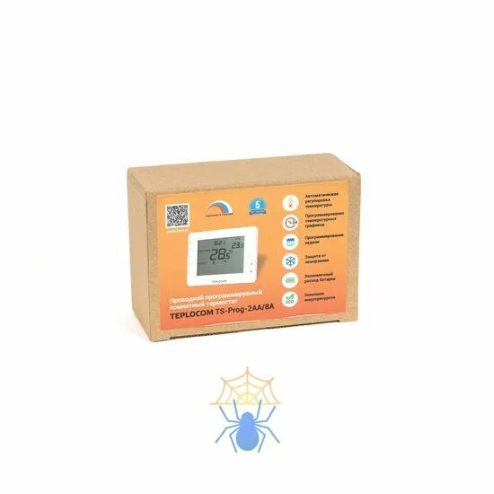 Teplocom ts 2aa 8a подключение к котлу Проводной программируемый комнатный термостат Бастион TEPLOCOM TS-Prog-2AA/8A ку