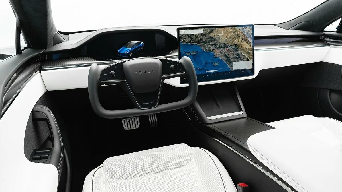 Tesla фото салона Обзор Tesla Model S Plaid Авто на батарейках Дзен