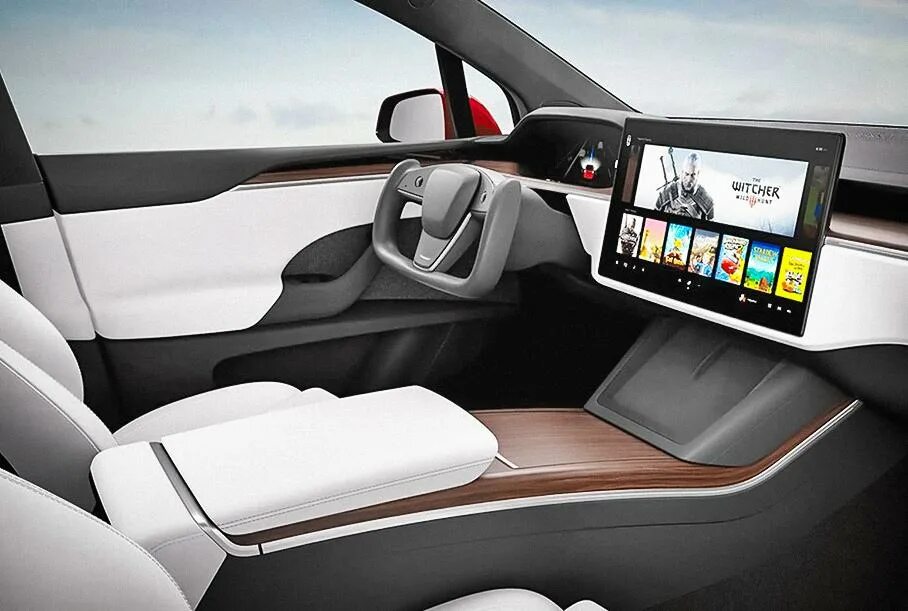 Tesla фото салона Tesla Model S и X научили самостоятельно включать заднюю передачу - Motor