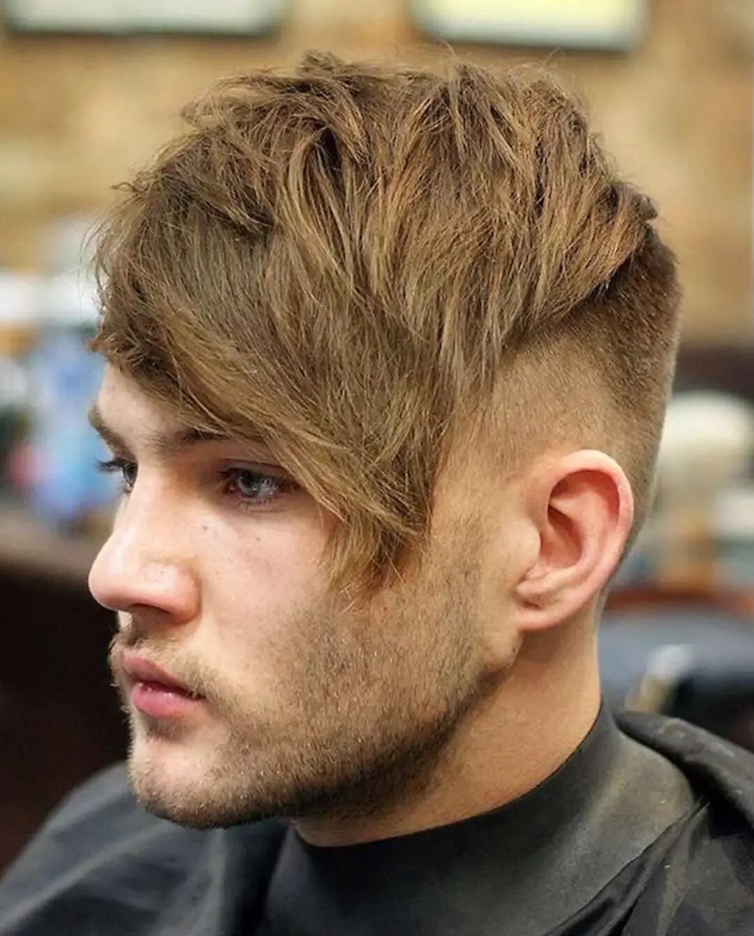 Textured fringe прическа мужская confortable la frange Biscuit long fringe haircut male Obliger Maladroit papeter