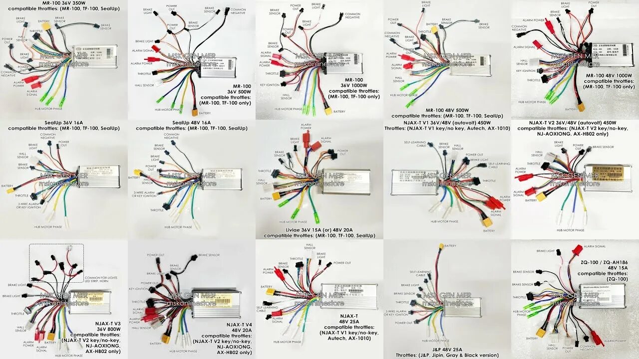 Tf100 схема подключения проводов CONTROLLER WIRING DIAGRAM MR-100 SEALUP TF-100 NJAX NJ-AOXIONG AUTECH JAP J&P ZQ