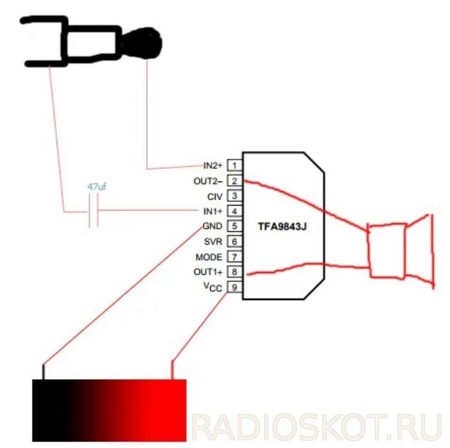 Tfa9842aj схема усилителя TFA9843J подключение - Форум радиолюбителей