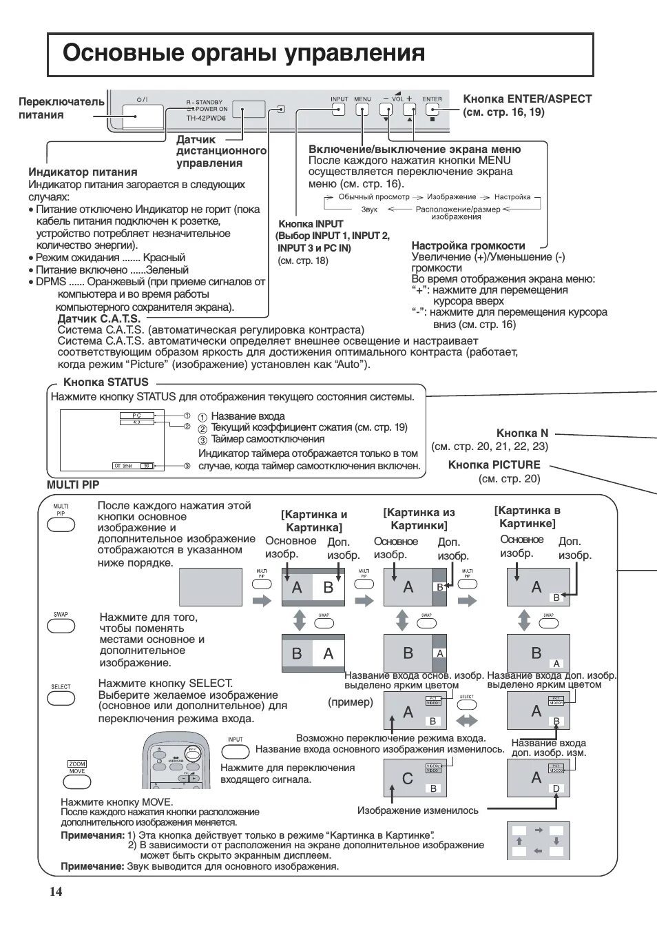 Th 42pwd8 panasonic как правильно подключить провода Panasonic TH-42PWD6: Instruction manual and user guide, Подключение последовател