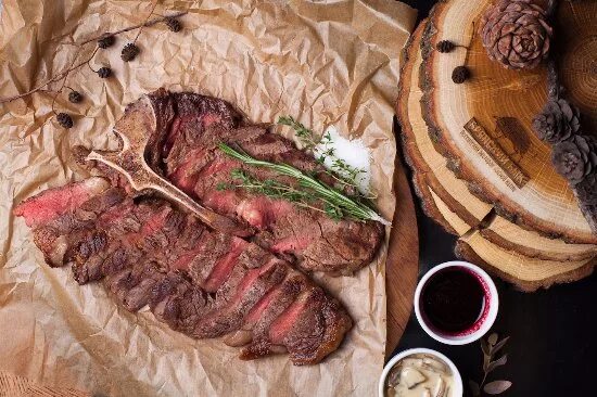 The бык сет про говядину фото вкуснейший медового-горчичный соус и филе миньон - Picture of Bryanskiy Byk, Mos