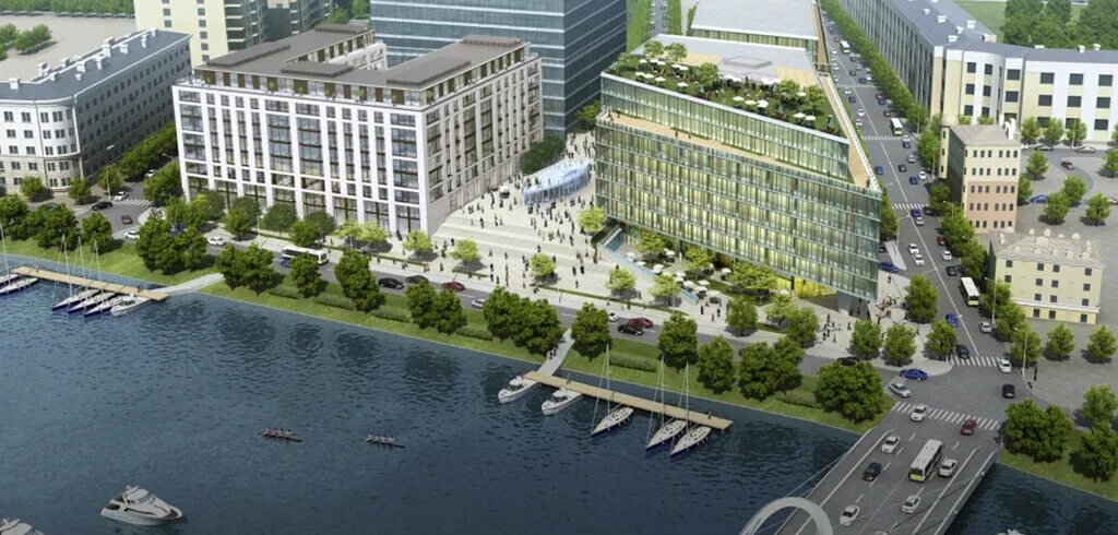 The тerrace набережная ул 2м фото Trinity, business center, Saint Petersburg, Admirala Lazareva Embankment, 24 - Y