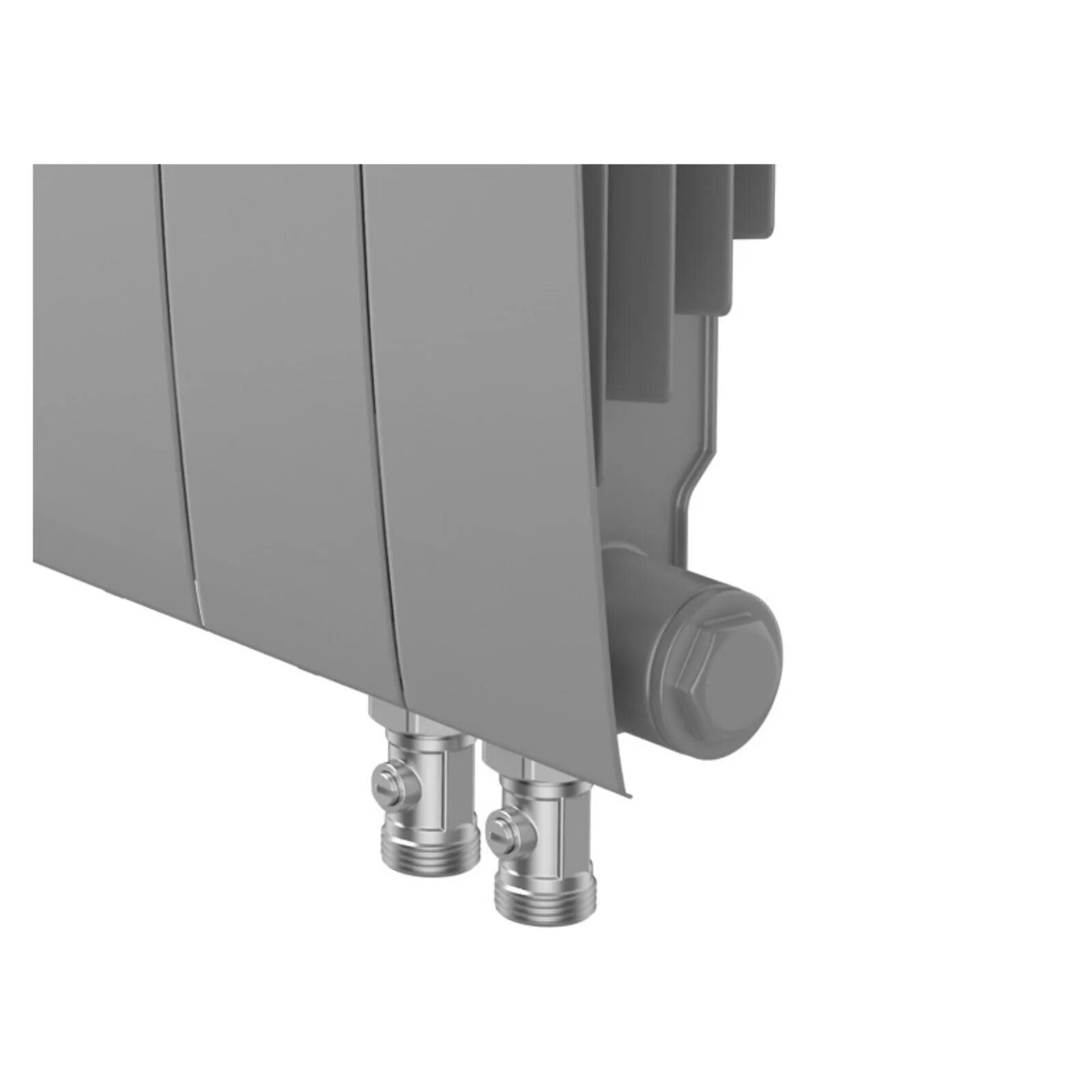 Thermo biliner нижнее подключение Радиатор биметаллический Royal Thermo BiLiner/Silver Satin VDR, 350x87 мм, 12 се
