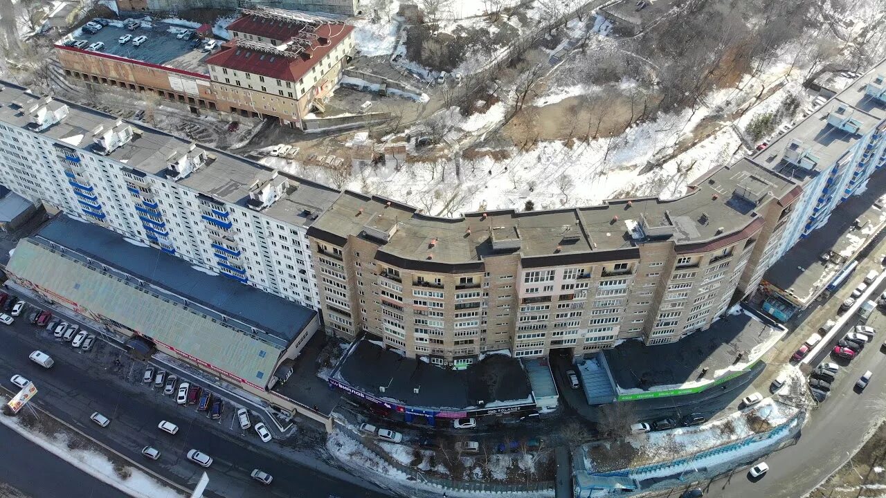 Tiama ланинский пер 4 владивосток фото The longest houses of Vladivostok 4k - YouTube