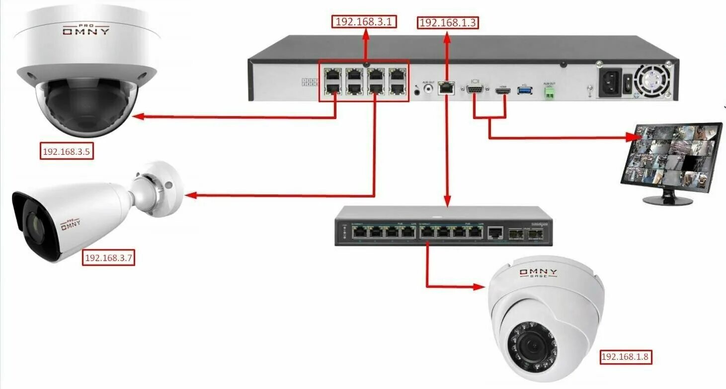 Tiandy ip камеры подключение Камера видеонаблюдения HiWatch IPC-B542-G2/4I (4 мм) белый - купить в интернет-м