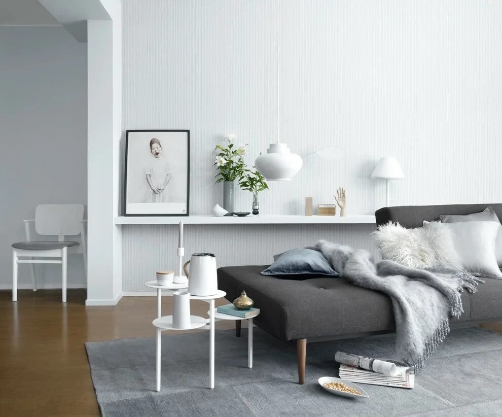 Tikkurila tikv белый в интерьере Краски Tikkurila в гостиных - Скандинавский - Гостиная - Санкт-Петербург - от эк