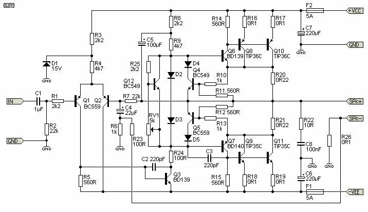 Tip34 tip35 усилитель схема 100W Guitar Amplifier (Mk II) Усилитель, Схемотехника, Электроника