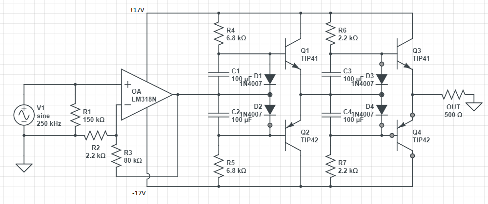 Tip41c tip42c усилитель схема 15-20W amplifier circuit - Electrical Engineering Stack Exchange
