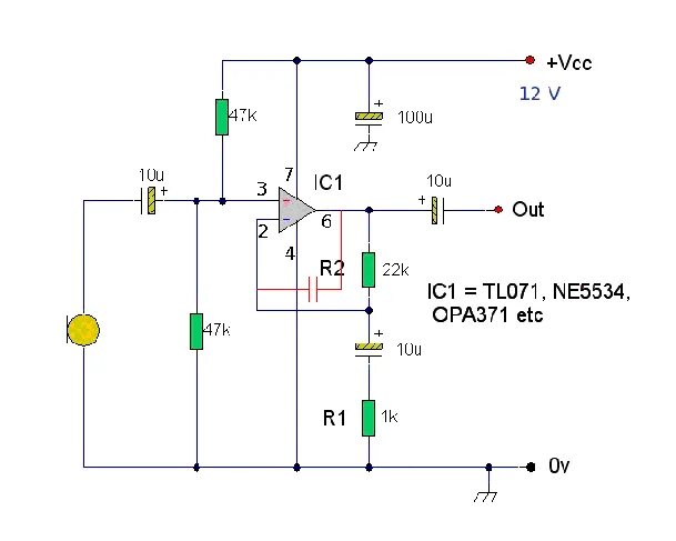 Tl071 схема усилителя Шум предусилителя на ОУ LME49710 - Страница 2 - Форум