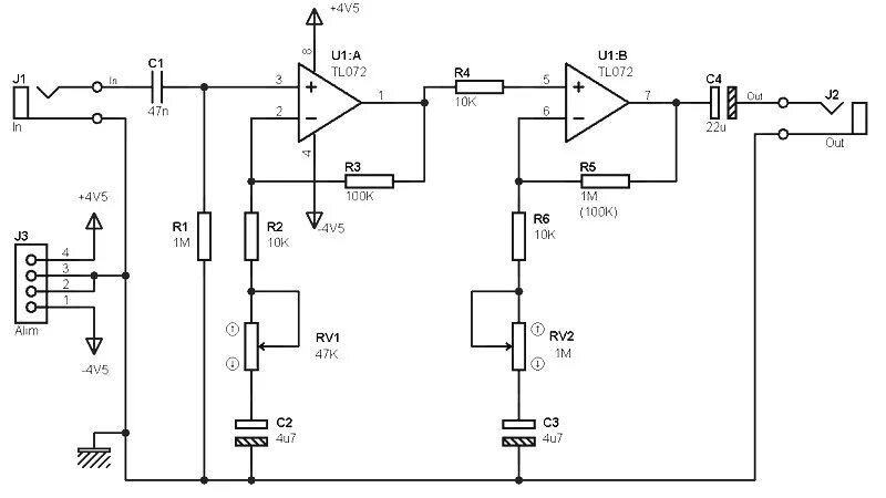 Tl084cn предварительный усилитель схема tl072 headphone amp cheap online