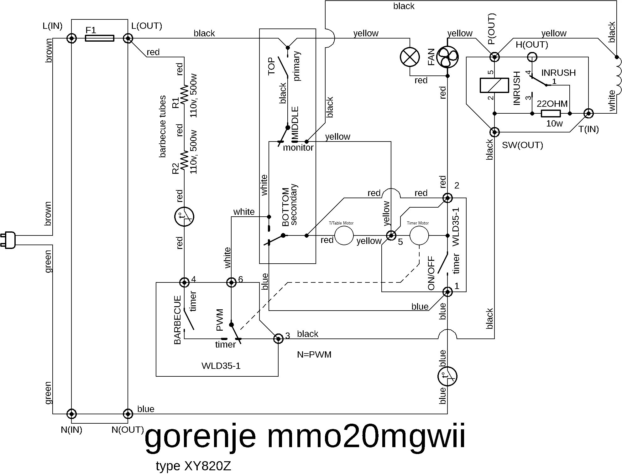 Tm30mu01e схема подключения проводов Микроволновая печь с машинным реле времени WLD35-1. - Мысли злого плебея - ЖЖ