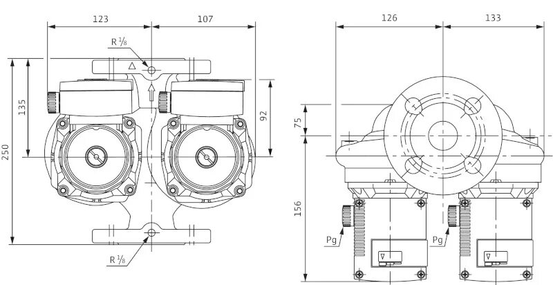Top sd50 10 400 подключение насоса Насосы с мокрым ротором TOP-SD40/3 (1 230 V, PN 6/10) - выгодная цена, характери
