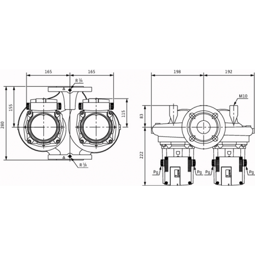 Top sd50 10 400 подключение насоса Циркуляционный насос Standard Wilo TOP-SD 40/10 EM PN6/10 2165553,2080077 - TOP-