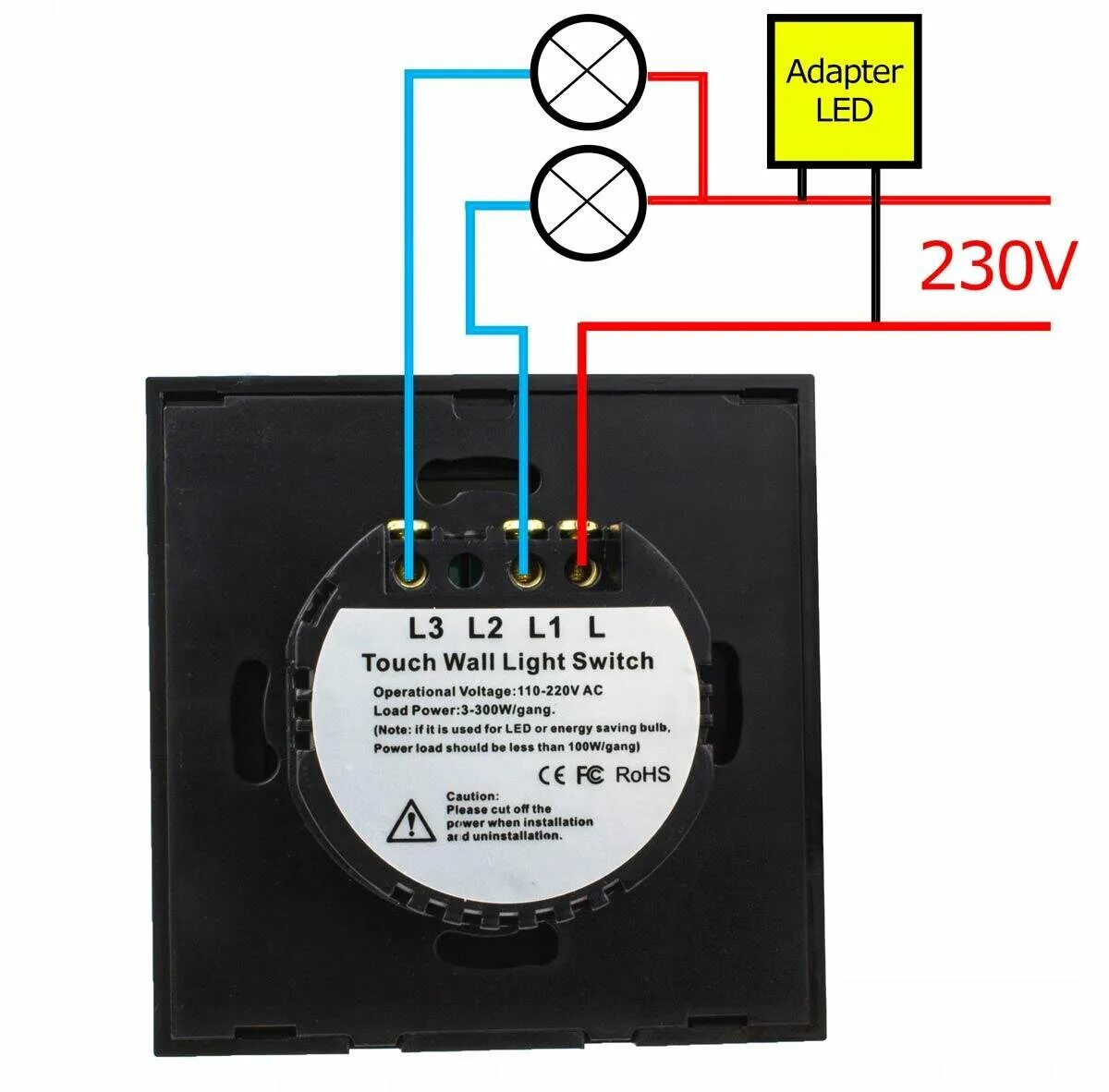 Touch switch сенсорный выключатель как подключить Сенсорный выключатель сам включается HeatProf.ru