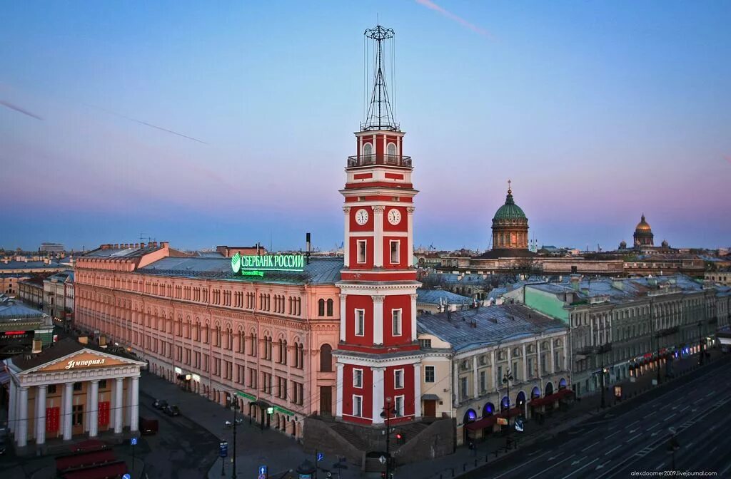 Tower невский просп 22 фото Думская башня: реальность и легенда Особое внимание прогуливающихся по Невскому 