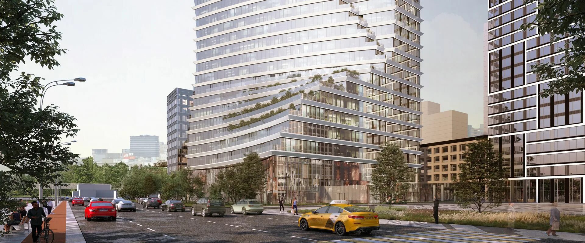 Towers площадь труда 1 фото FLY TOWER - офис класса А в Москве (бизнес-центр Fly Tower класса А)