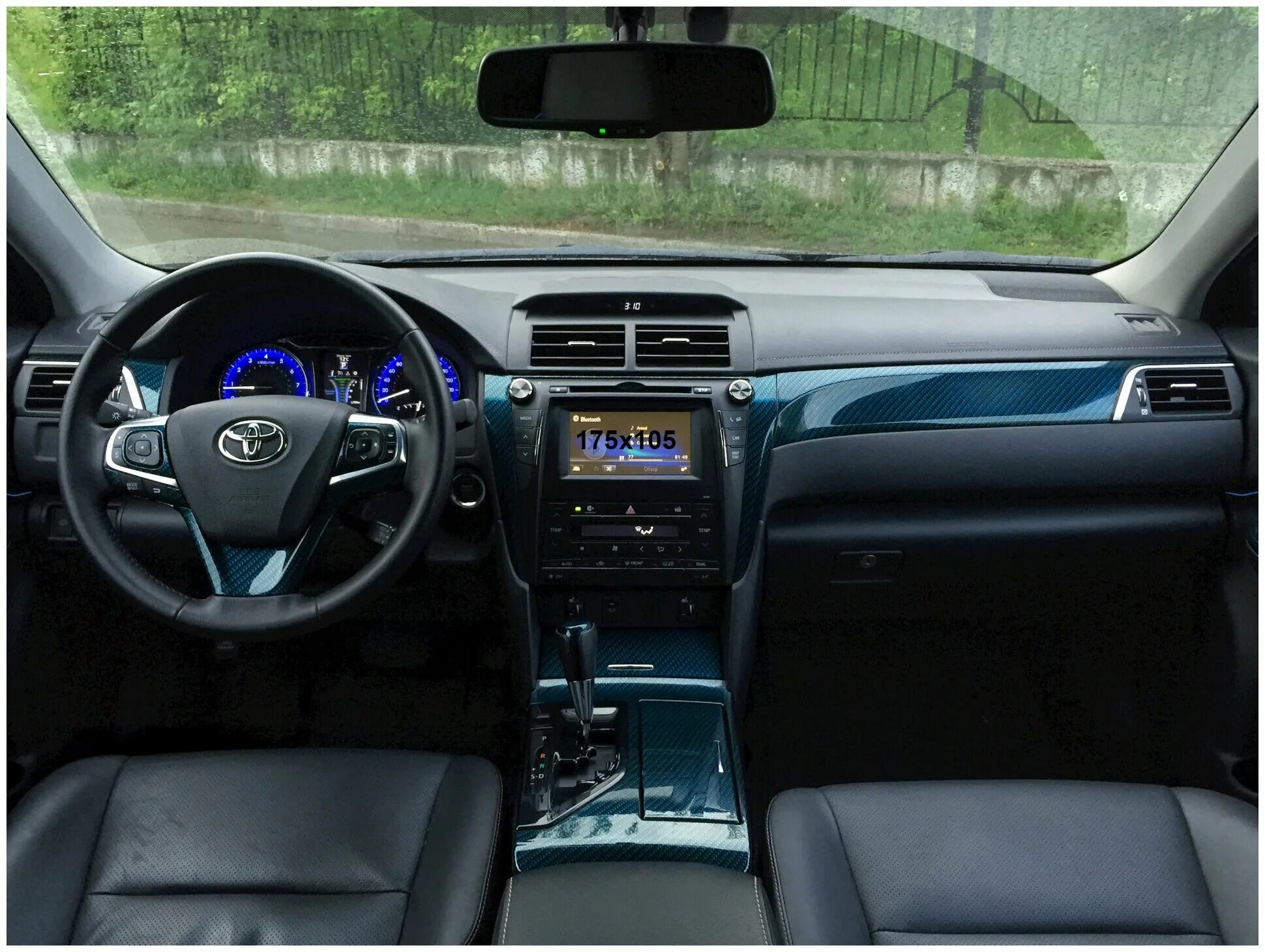 Toyota camry фото салона Автомобильная статическая пленка для экрана мультимедиа 7' на Toyota Camry XV50 