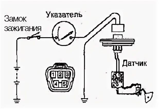 Toyota previa подключение датчика уровня масла Проверка указателя уровня топлива - Avto remont Toyota