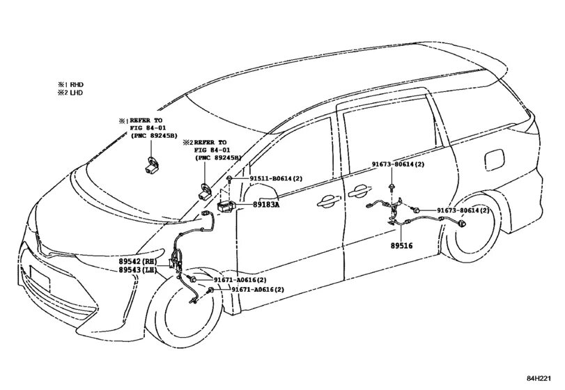 Toyota previa подключение датчика уровня масла Abs & Vsc для Toyota PREVIA/ TARAGO ACR50, год: 2006 - 2018. OEM запчасти - Мега