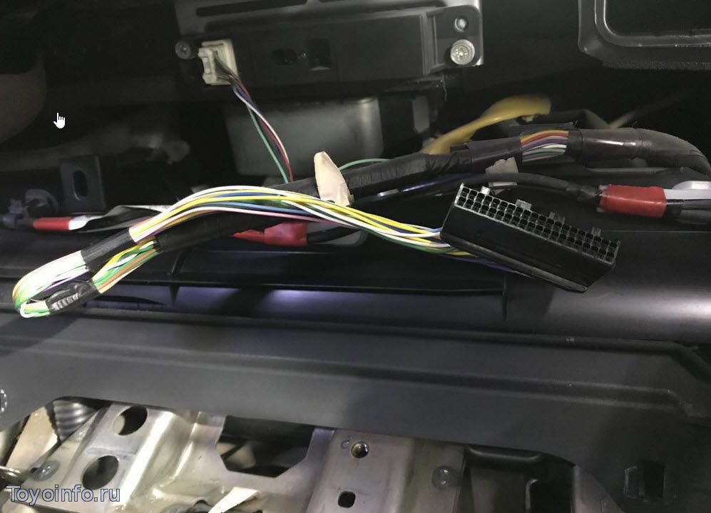 Toyota wish точки подключения сигнализации Сигнализация на Toyota Wish XE20