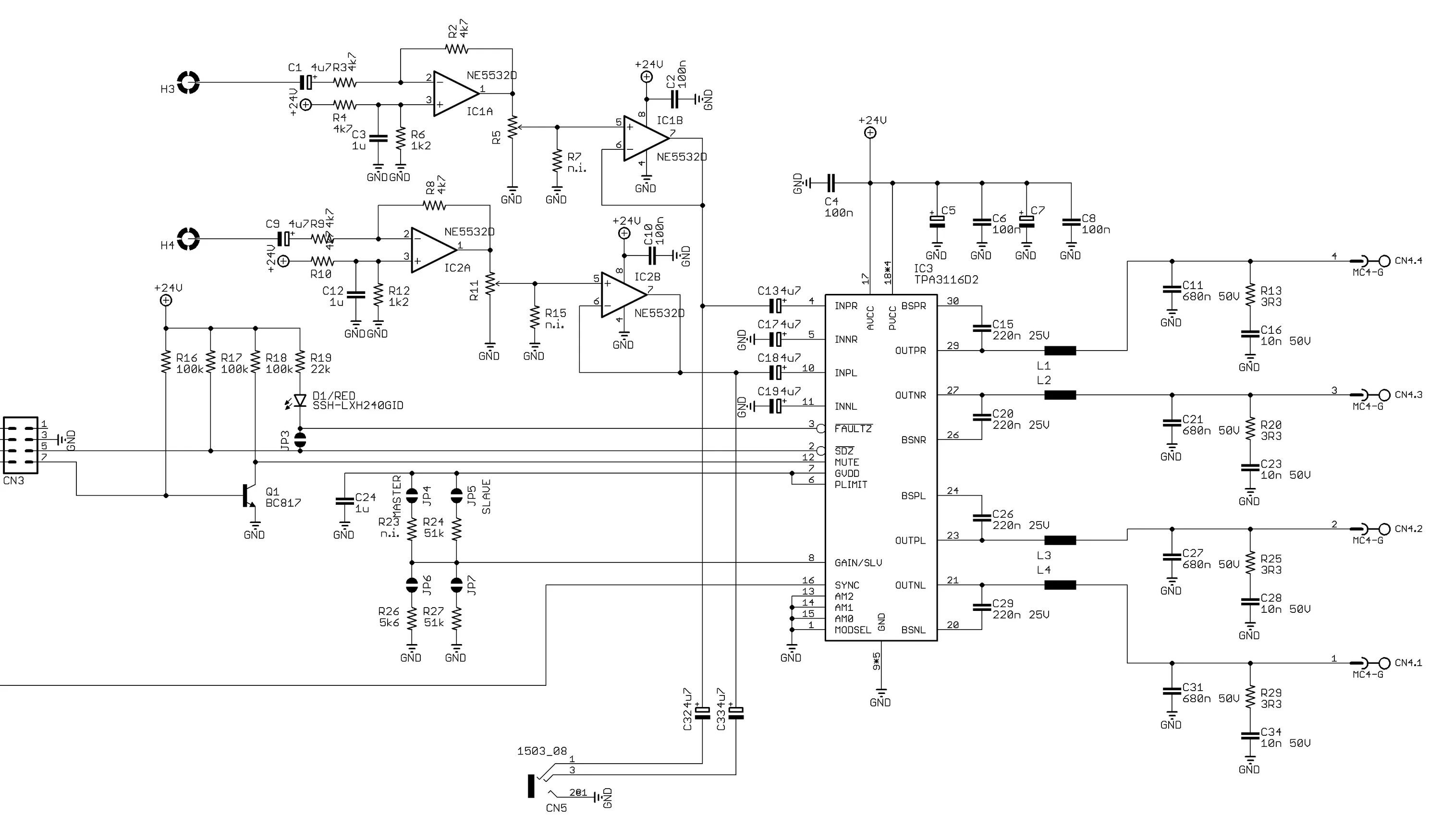 Tpa3110 схема усилителя amplifier - TPA3118: coils and op-amp getting warm - Electrical Engineering Stac