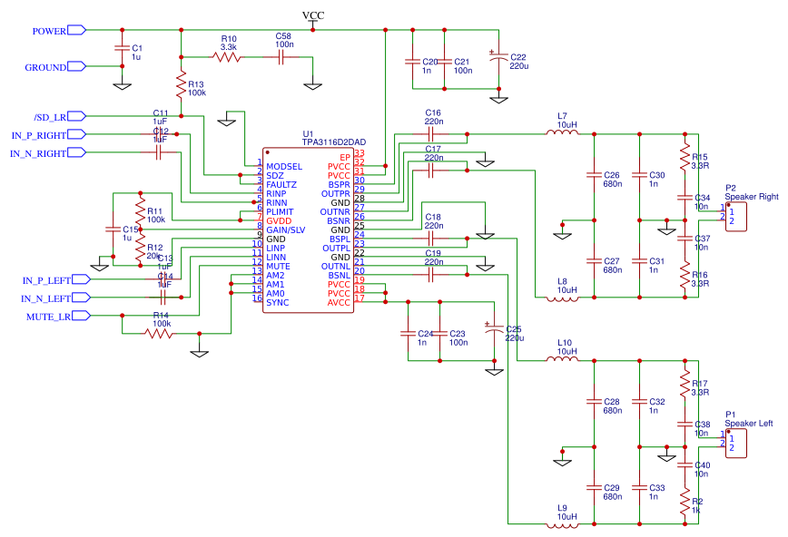 Tpa3116 схема усилителя tpa3116-amp Resources