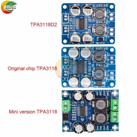 Tpa3118 схема усилителя Mini audio amplifier 30 - купить недорого AliExpress