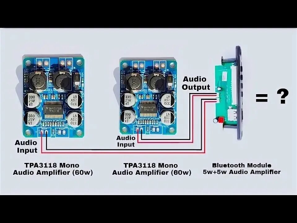 Tpa3118 схема усилителя 12V 60W Stereo Digital Audio Power Amplifier Board Electronic Circuit Module DIY