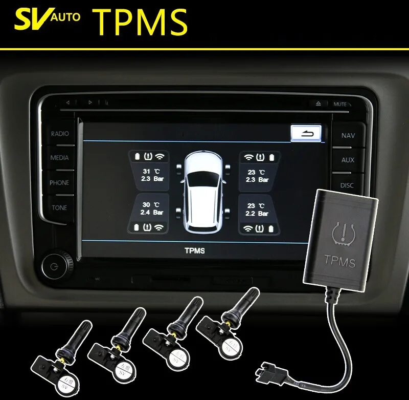 Tpms как подключить к андроид магнитоле TPMS система мониторинга за давлением в шинах Desay - vagtuner.ru на DRIVE2