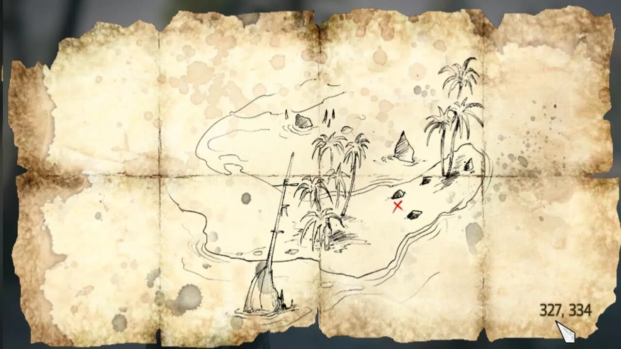 Treasure map орхидея фото Assassins Creed IV Black Flag treasure map 327, 334 - YouTube