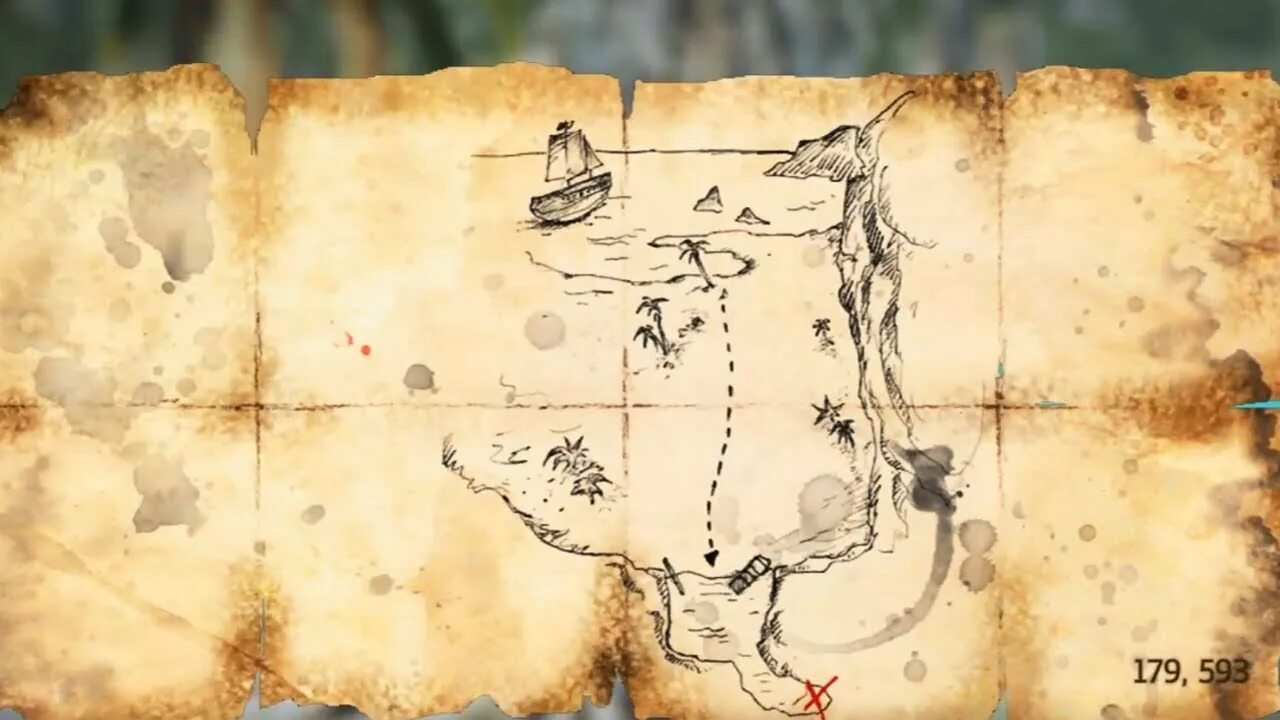 Treasure map орхидея фото Assassins Creed IV Black Flag map location 179,593 - YouTube