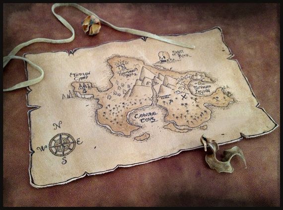 Treasure map орхидея фото This item is unavailable Etsy Pirate maps, Leather working projects, Treasure ma