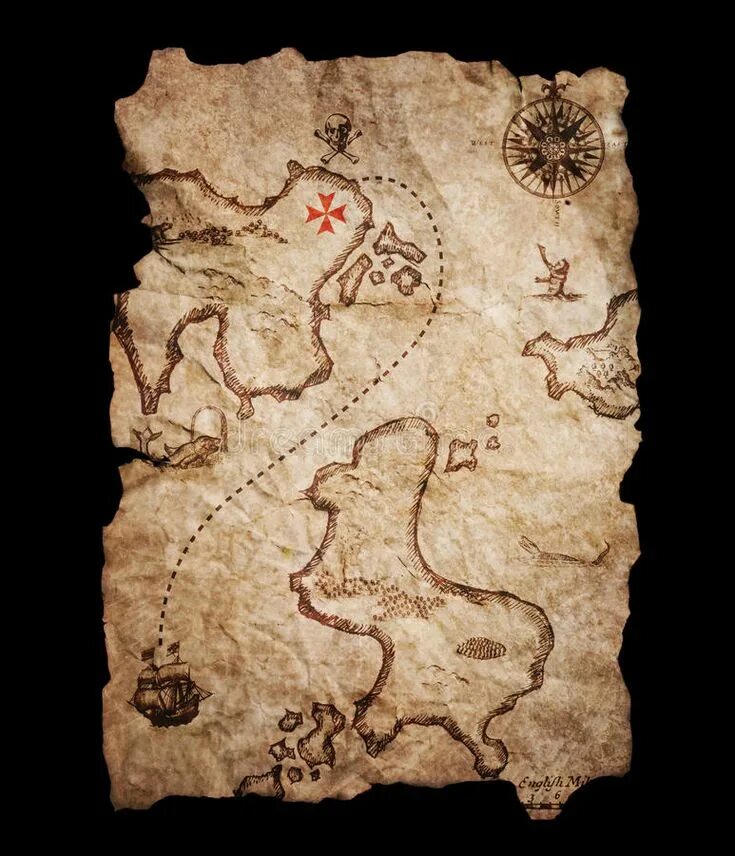 Treasure map орхидея фото Old treasure map. Old pirate map showing the route to a treasure , #affiliate, #