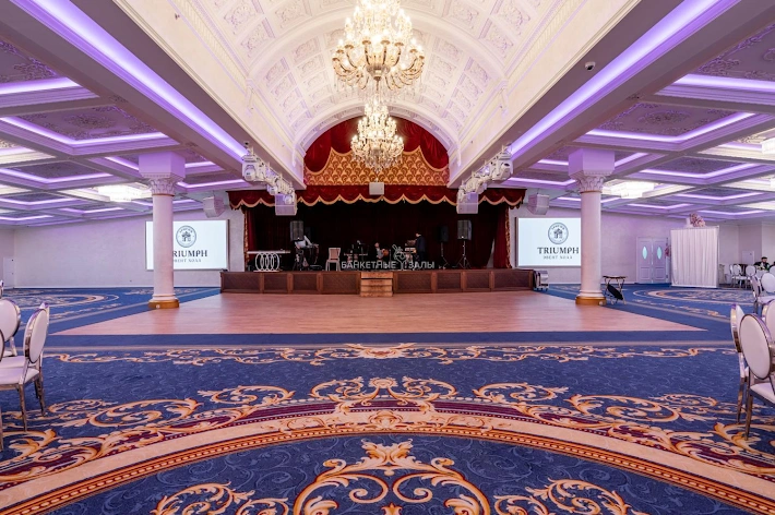 Triumph event hall ул неверовского 15 фото Основной зал в ресторане Triumph Event Hall, банкетный зал на 600 человек: Москв