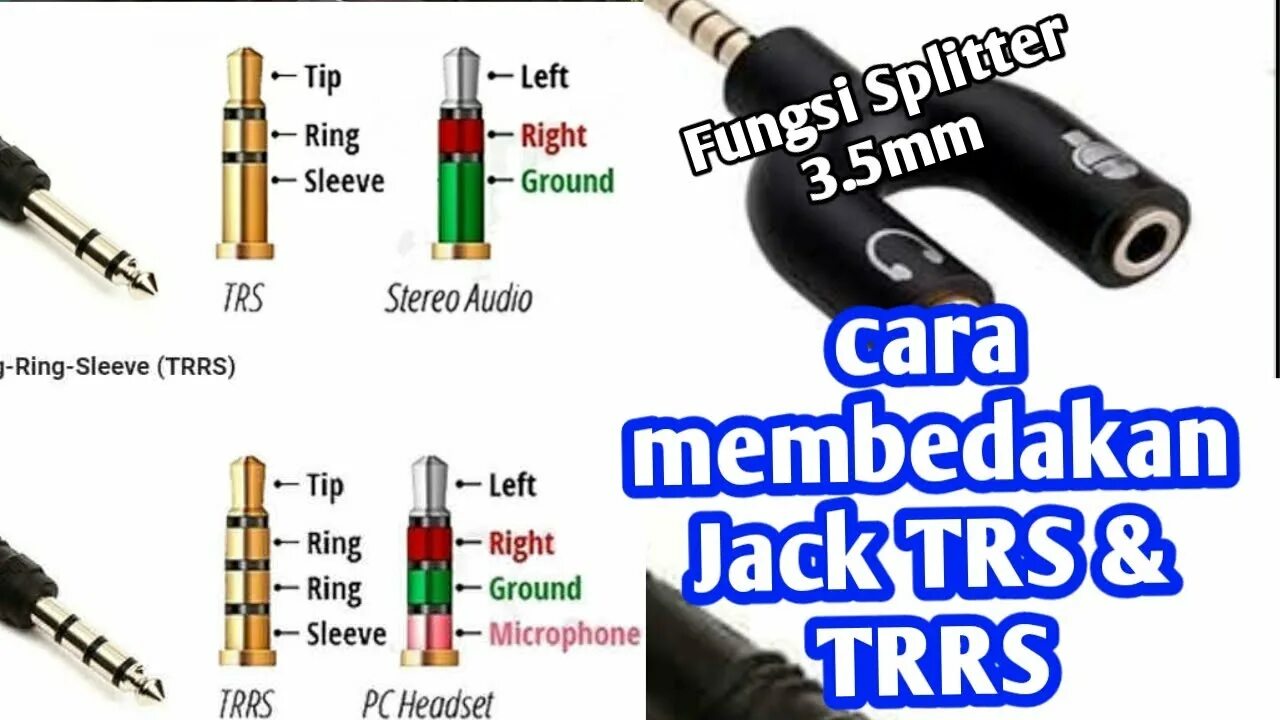 Trrs распайка Cara membedakan Jack TRS & TRRS serta cara menggunakan Splitter 3.5mm - YouTube