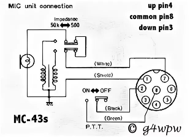 Ts 440s распайка тангенты Copper Talk: Kenwood MC-43 mic pinout