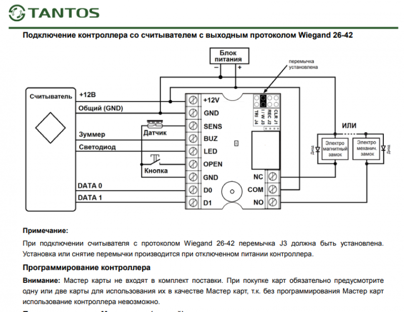Ts ctr 1 схема подключения Автономный контроллер Tantos TS-CTR-2