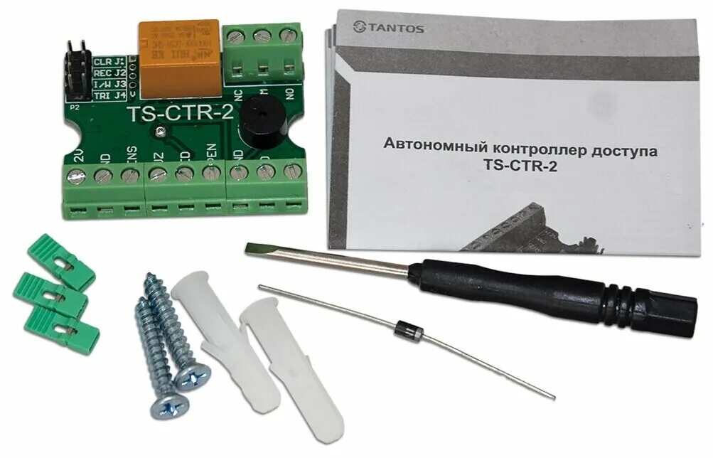 Ts ctr 2 подключение Контроллер доступа автономный TANTOS TS-CTR-2 - купить в интернет-магазине по ни