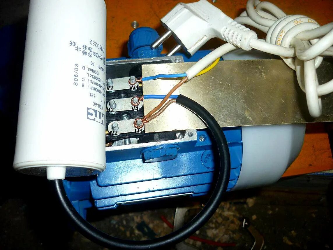 Ts11 13 1.5 uf подключение к двигателю Подключение трёхфазного движка к сети 220 вольт. : Мастерская