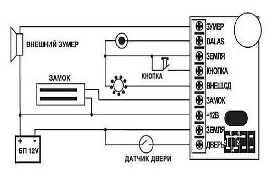 Tst 100hs схема подключения к электромагнитному замку Схема falcon eye fe 4hp2