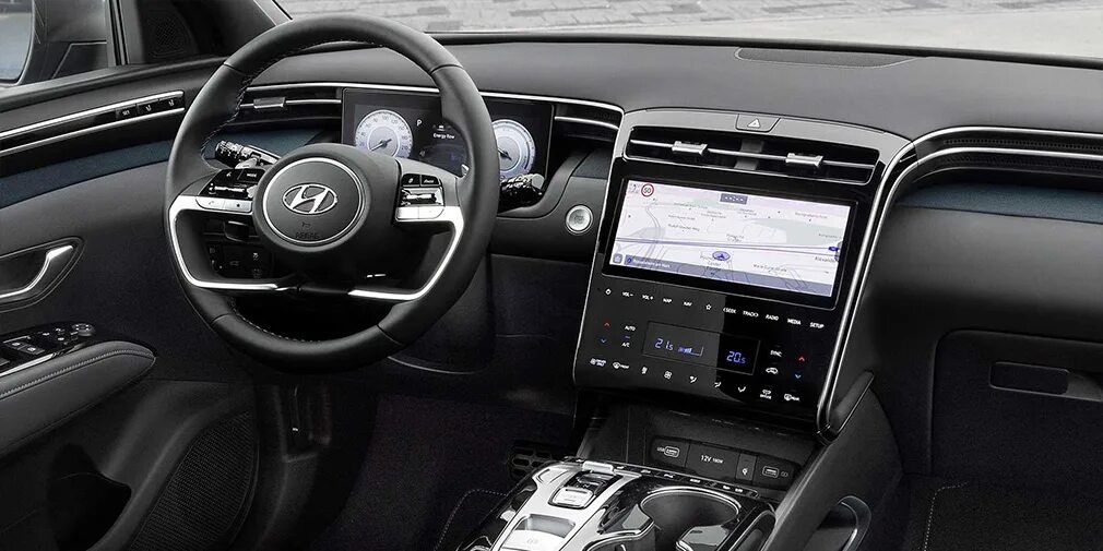 Tucson 2024 интерьер Hyundai представил кроссовер Tucson нового поколения :: Autonews