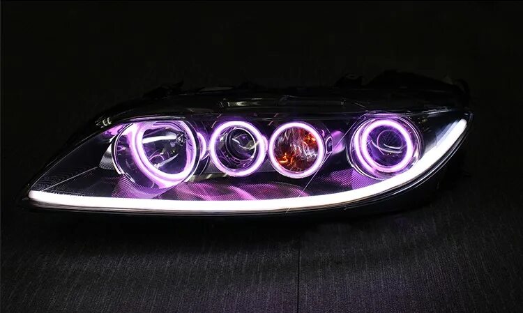 Tugella тюнинг фар Бесплатная доставка биксеноновые фары для MAZDA 6 2003-2004 ближнего и дальнего 