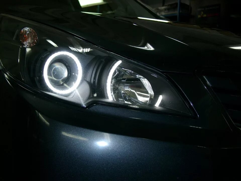 Tugella тюнинг фар Ангельские глазки - муки выбора. - Subaru Outback (BR), 3,6 л, 2012 года тюнинг 