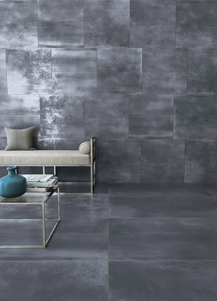 Tuscania meteora cotto сочетания в интерьере Tuscania Ceramiche Le Leghe Niello 61x122.2 Tuscania Ceramiche - Керамогранит Ту
